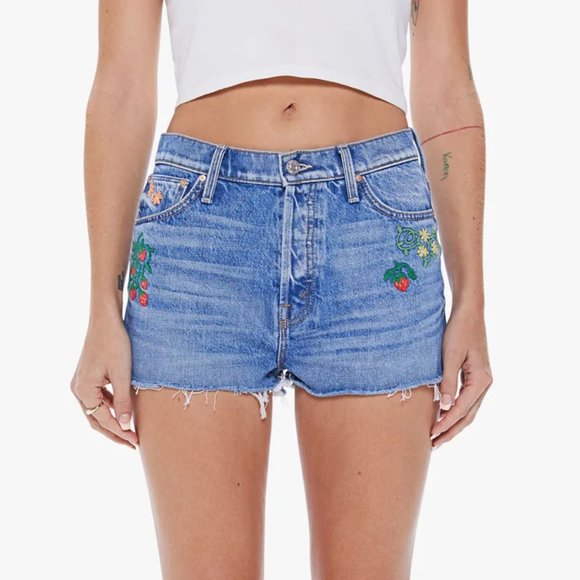 NWT MOTHER The Ditcher Cut Off Short (Romaine Calm) - Picture 2 of 16